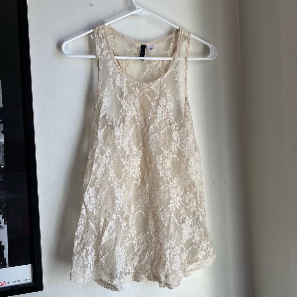 Sheer Lacy Tank